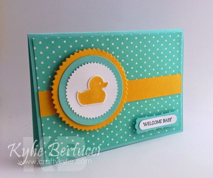 Kylie Bertucci - Stampin' Up! baby card Stamp set...