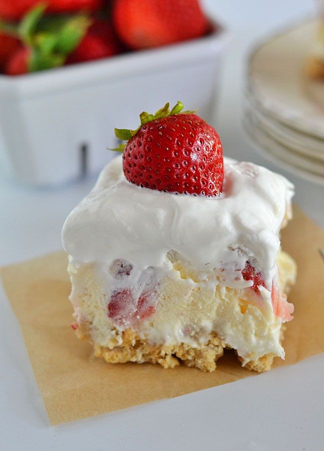 With layers of cream cheese, Cool Whip, cheesecake...