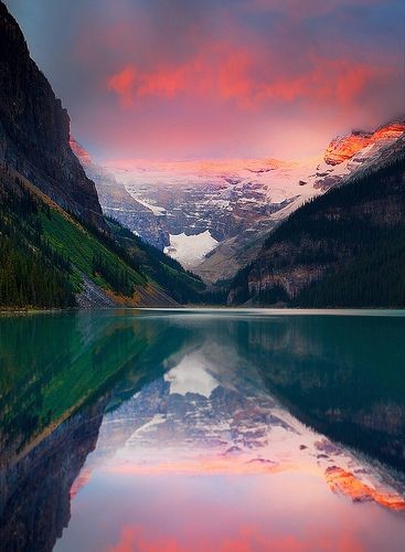 Lake Louise Banff National Park.... This place is...