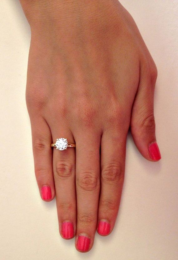 New Collection Diamond Solitaire Engagement Ring b...