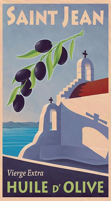 Saint Jean Olive Oil Painting by Mitch Frey