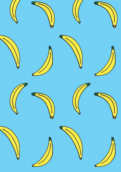 color pattern, banana, blue, yellow, pattern,