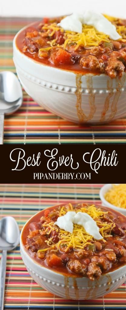 Best EVER chili! This is our favorite chili recipe...