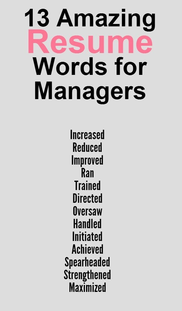 Great words to use on your - get the best resume t...