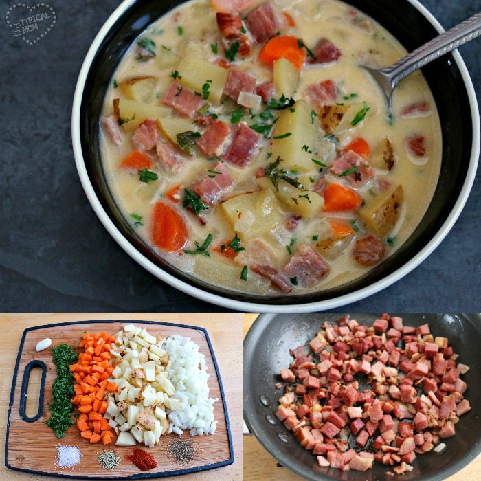 Crackpot ham and potato soup from your leftovers