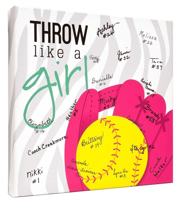 Super cute #softball gift idea for girls! Have the...