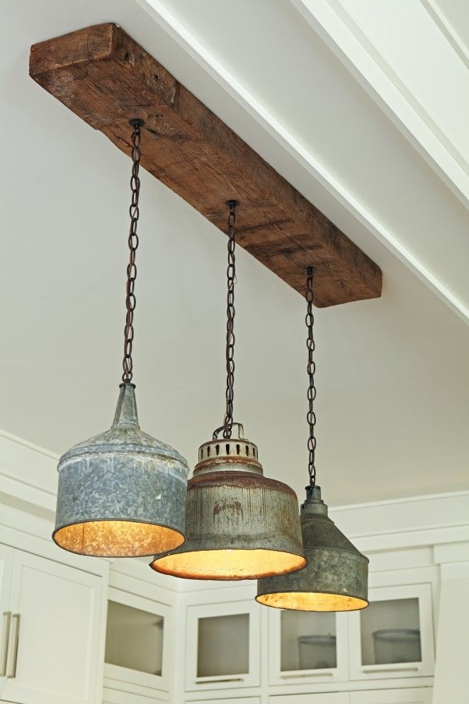 Re-Purposed Industrial...I love these lights!
