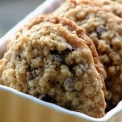 CHEWY CHOCOLATE CHIP OATMEAL COOKIES   -  1 cup bu...