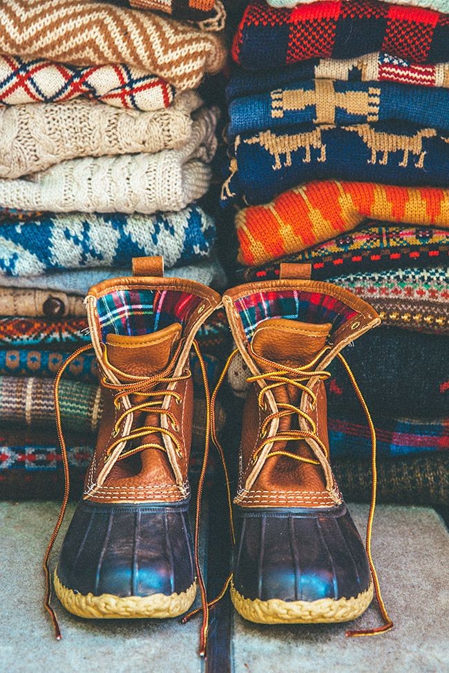 LL Bean Boots + Sweaters