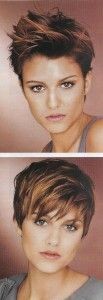 This Sassy Medium-Short Pixie Hairstyle can be Sty...