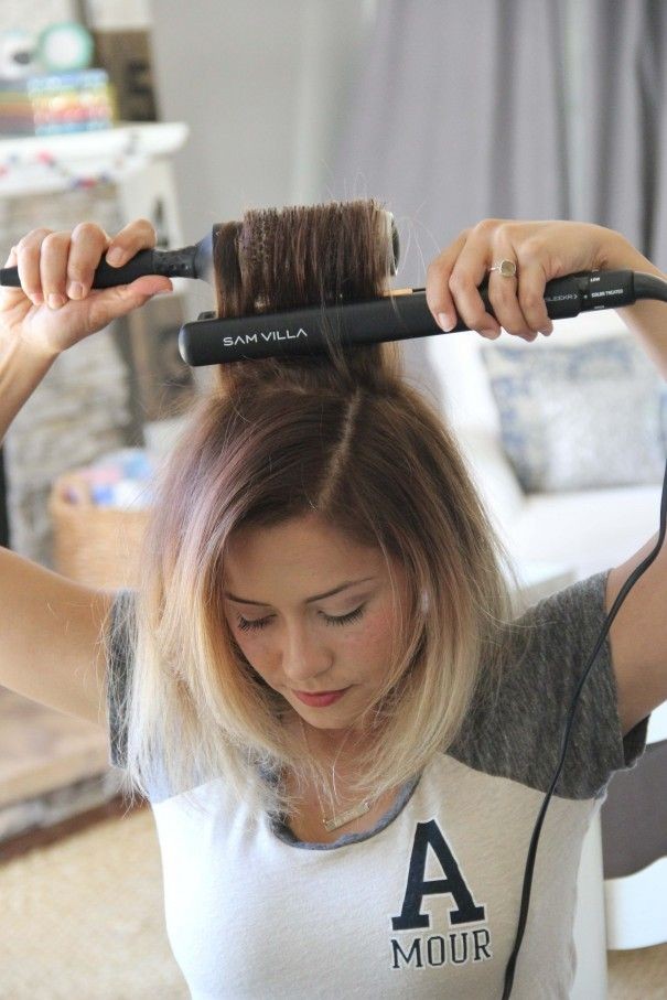 how to create volume with a flat iron and thermal...