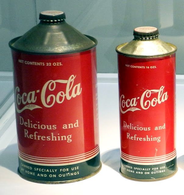 Latas "cone top" - Coca-Cola - 1936