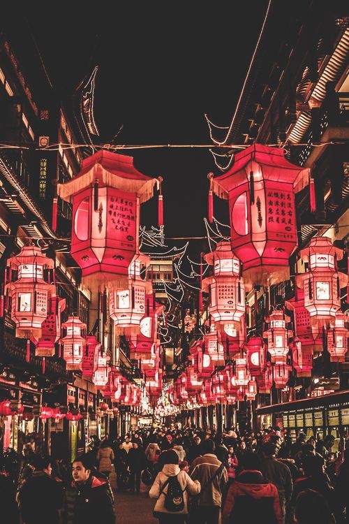 chinese new year decorations in yu Garden. loved t...