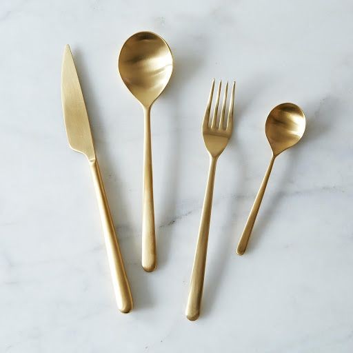 Gold Flatware Set on Provisions by @Food52