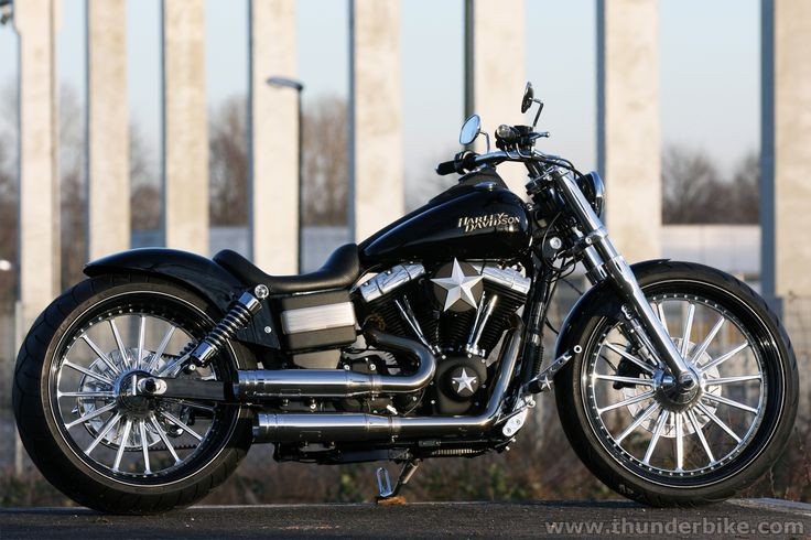 #Harley Davidson Street Bob by #Thunderbike