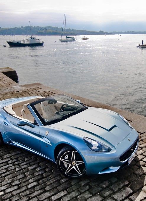 Gorgeous Baby Blue #Ferrari California. Stunning B...