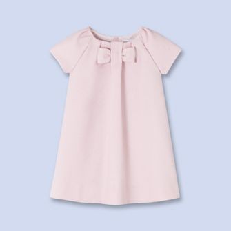 Pink wool blend dress - Girl - PETAL PINK - Jacadi...