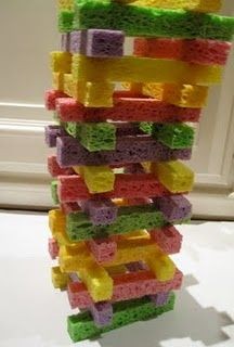 Sponge blocks.  You could also cut different shape...