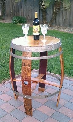 Table made from a recycled (upcycled) French, whit...