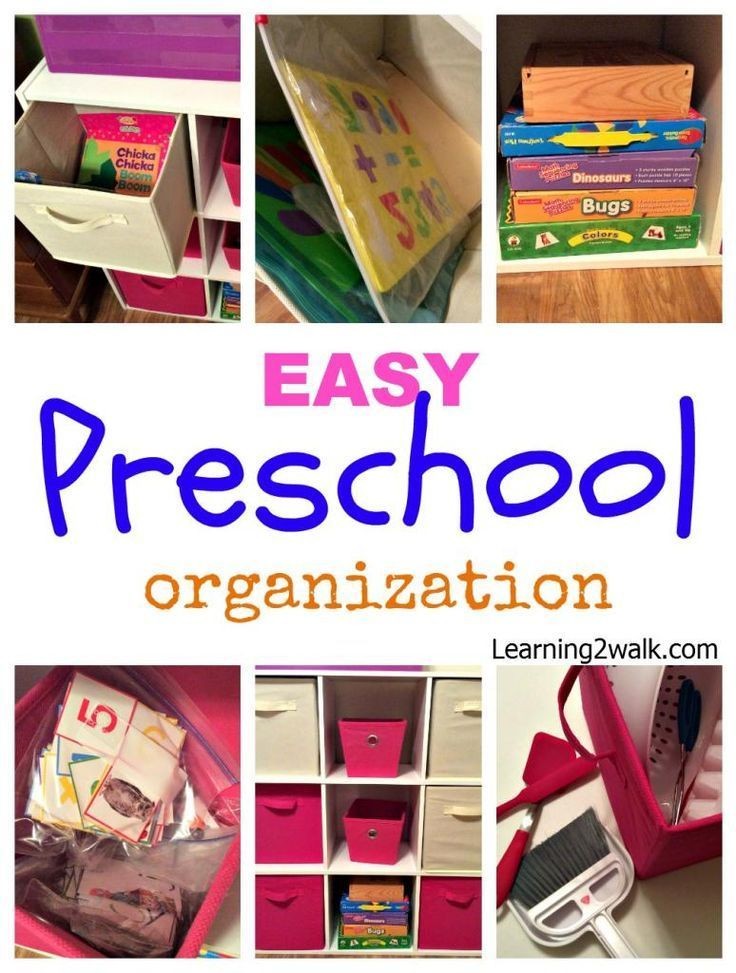 Preschool Organization tips