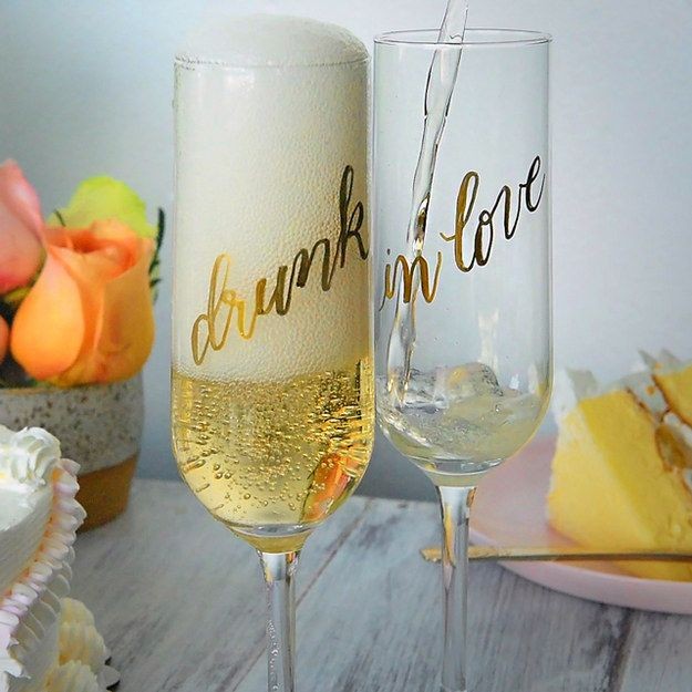 These perfect flutes for your champagne toast. | 2...
