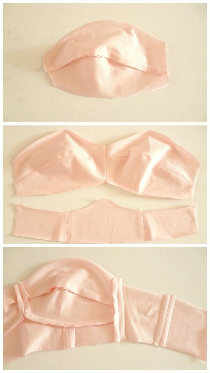 Sewing your Muslin; assemble cups, sew side from t...
