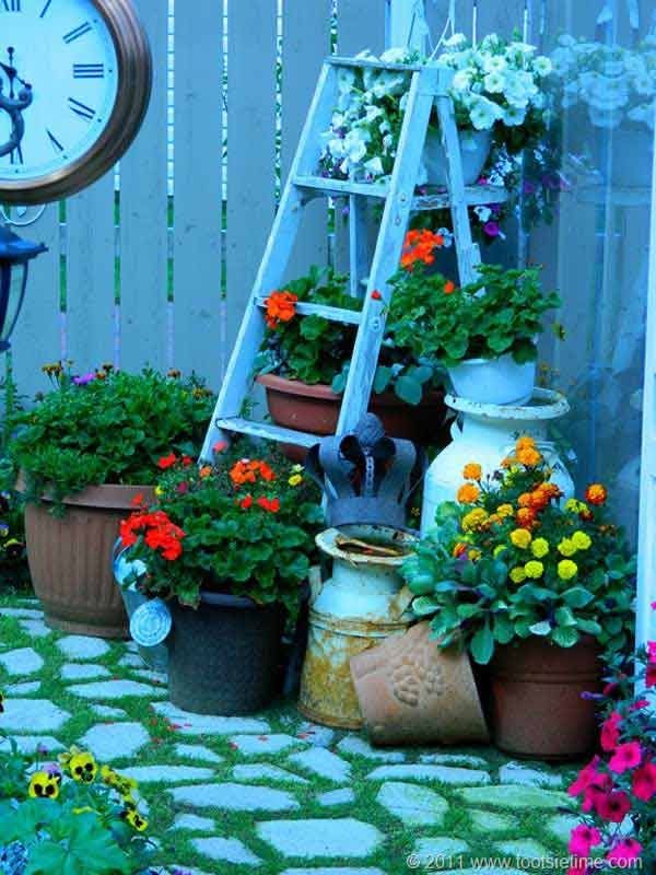 Decorating with Old Ladders | Top 38 Creative Ways...