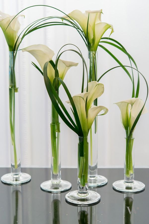 Grasses with flowers in vases. May need to cut up...