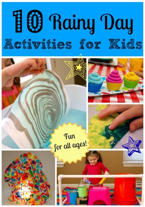 10 Rainy Day Activities for Kids -- Yay for easy a...