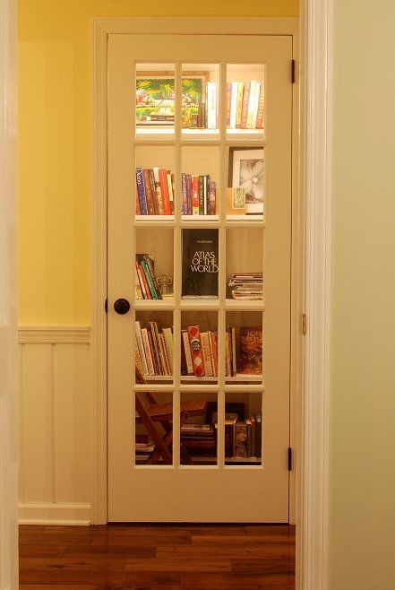 Make a library out of a closet, and add a french d...