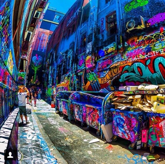 Graffiti lanes Melbourne, Australia