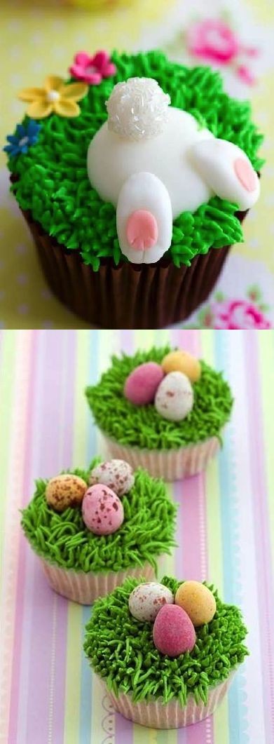 DIY Cute Easter Cupcakes