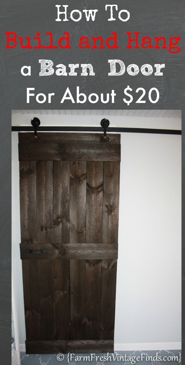 How to Build and Hang a Barn Door Cheaply