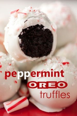 Peppermint Oreo Truffles - Holidays