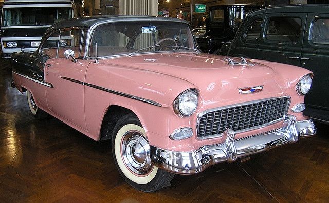 1955 Chevy Pink  Gray by Mr. History