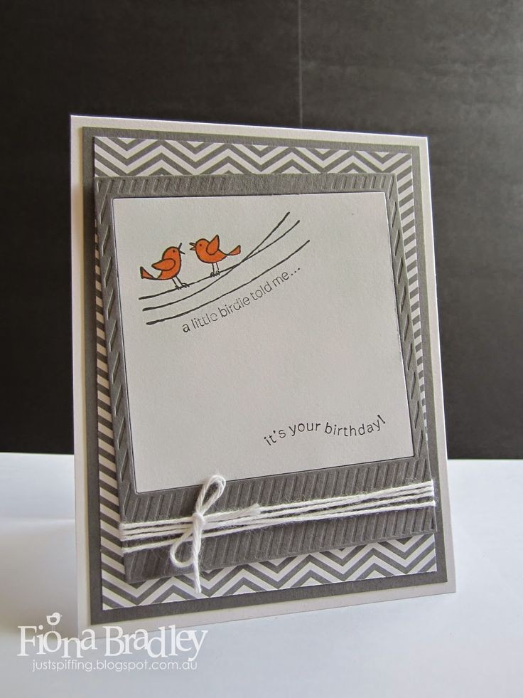 A little birdie told me...  Stampin' Up! For the B...