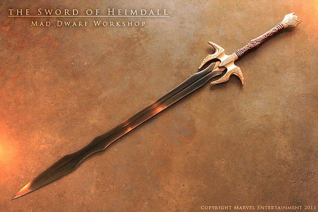 Sword of Heimdall - for the movie THOR 2 by Cedarl...
