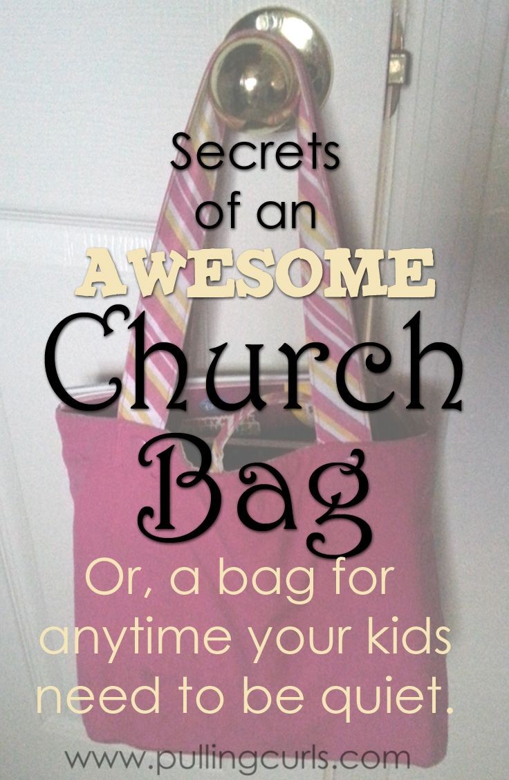 Having a quiet bag can make church or any place yo...
