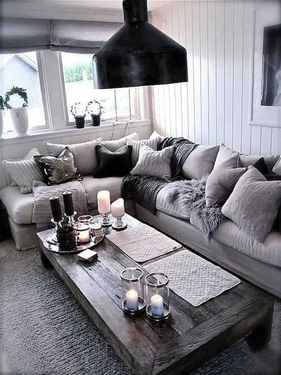 20 fantastic grey living rooms - The Grey Home. I...