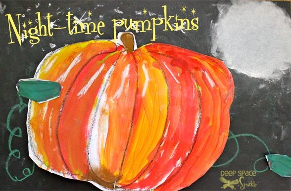 Pumpkin art project from Deep Space Sparkle site!...