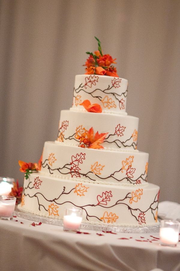 Boston Wedding Photography. fall wedding cake, fal...