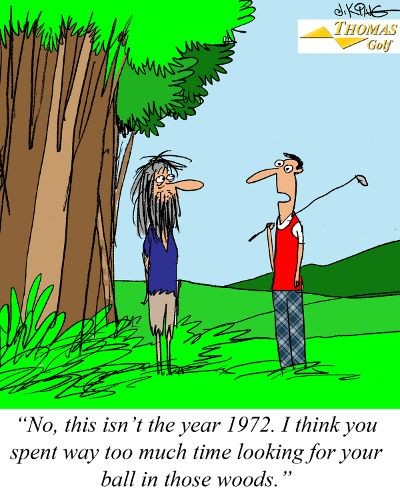 golf jokes | Too Much Time in the Woods Golf Joke