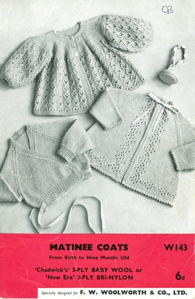 vintage collectable baby knitting pattern