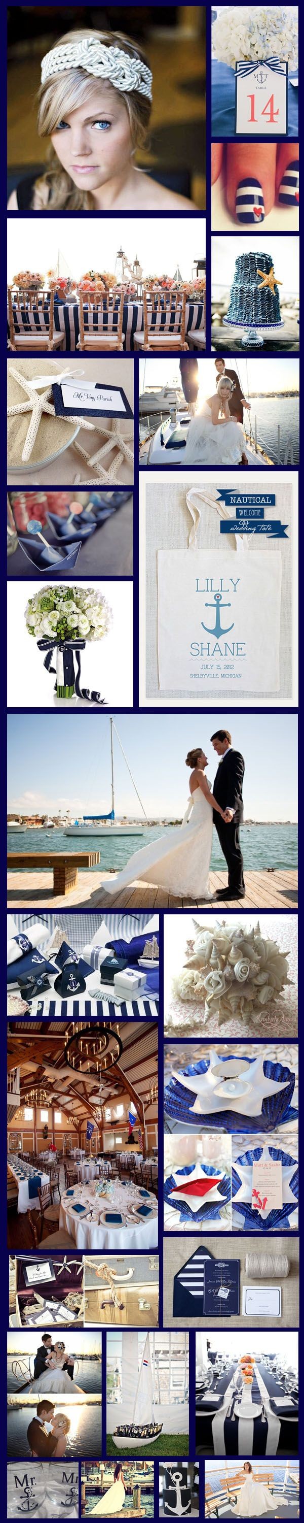 Wedding Inspiration: A Nautical Occasion! nice ide...