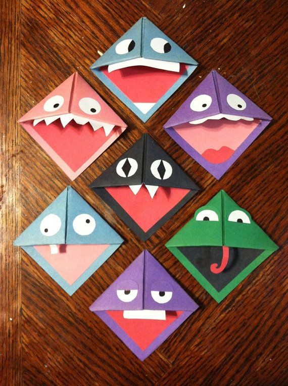 Pick TWO Cute Monster Paper Corner Bookmark by Got...