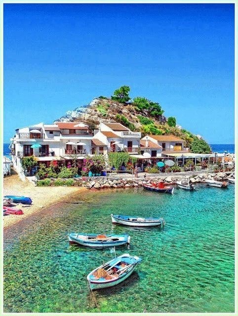 Samos, Greece is popular for being one of the sunn...