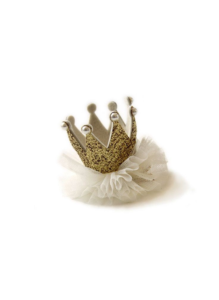Princess Crown Hair clip - Gold - Hello Alyss Excl...