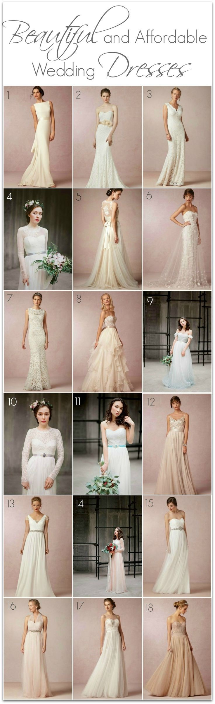 My top picks for affordable wedding dresses that a...