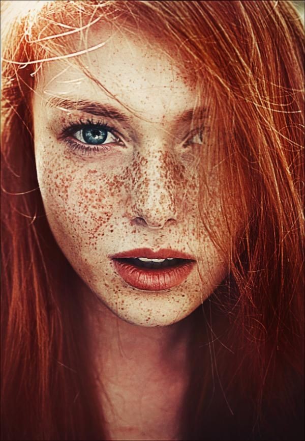 by Lena Dunaeva, #freckles, #red head, #ginger