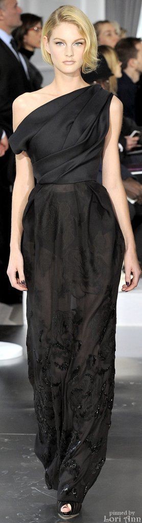 Christian Dior, black elegant dress, fashion inspi...
